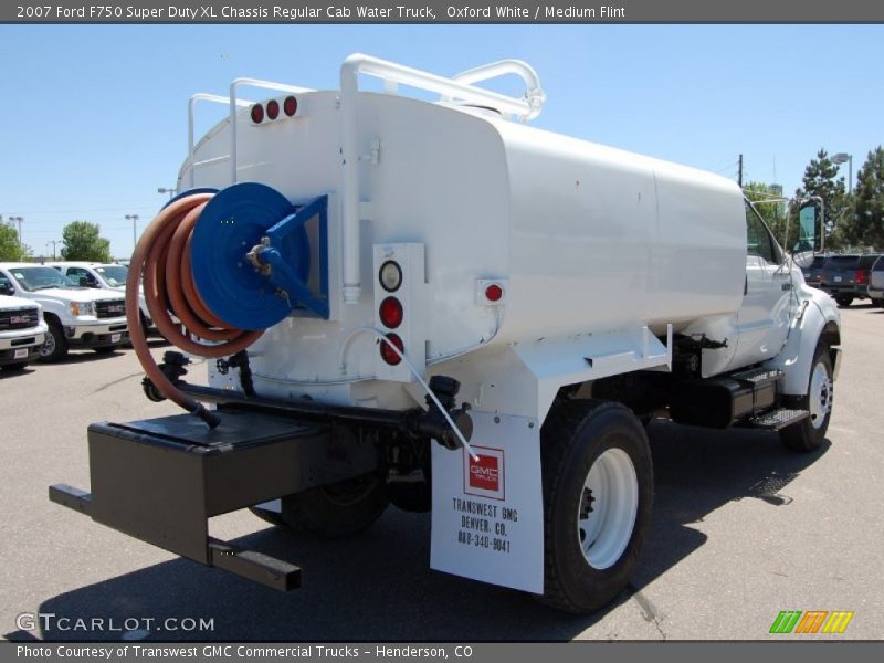 Oxford White / Medium Flint 2007 Ford F750 Super Duty XL Chassis Regular Cab Water Truck