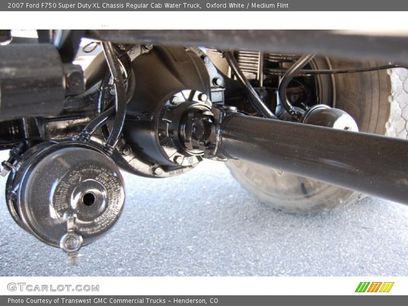 Oxford White / Medium Flint 2007 Ford F750 Super Duty XL Chassis Regular Cab Water Truck