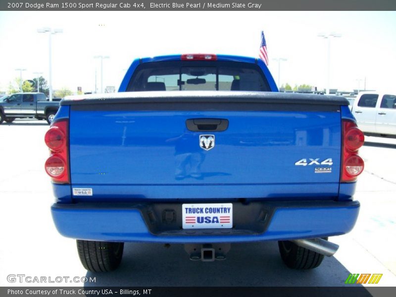 Electric Blue Pearl / Medium Slate Gray 2007 Dodge Ram 1500 Sport Regular Cab 4x4