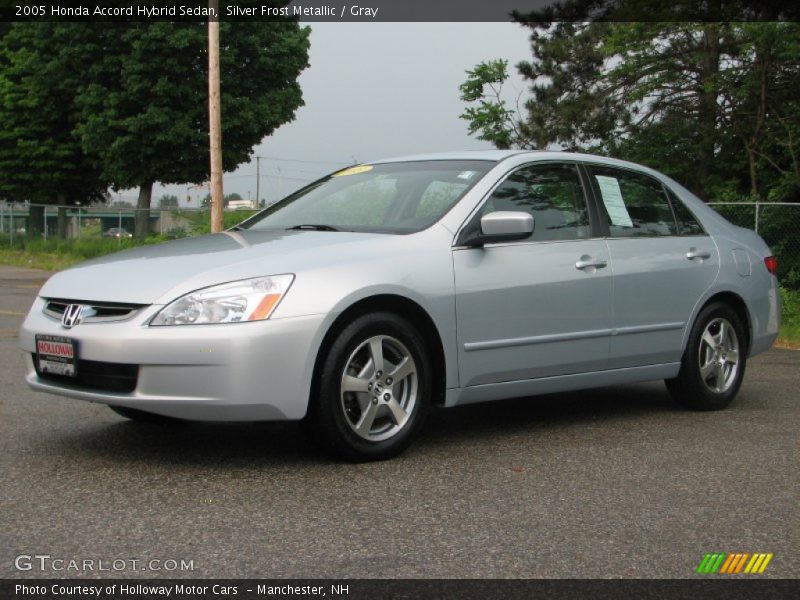 Silver Frost Metallic / Gray 2005 Honda Accord Hybrid Sedan