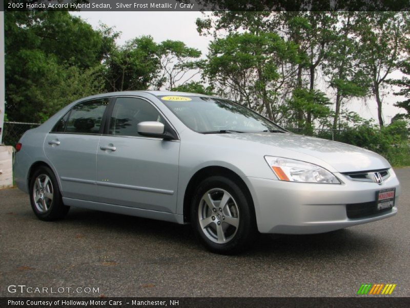 Silver Frost Metallic / Gray 2005 Honda Accord Hybrid Sedan