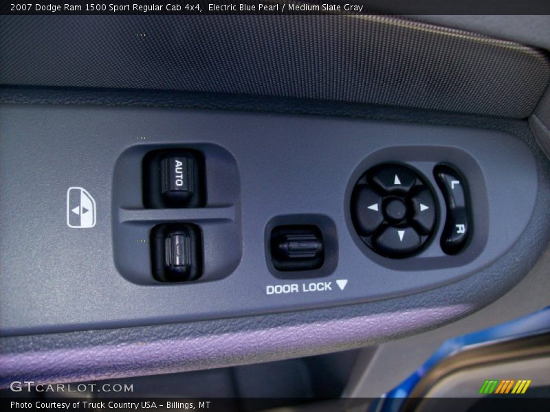 Electric Blue Pearl / Medium Slate Gray 2007 Dodge Ram 1500 Sport Regular Cab 4x4