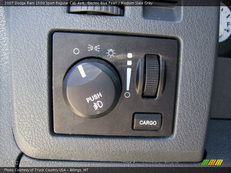 Electric Blue Pearl / Medium Slate Gray 2007 Dodge Ram 1500 Sport Regular Cab 4x4