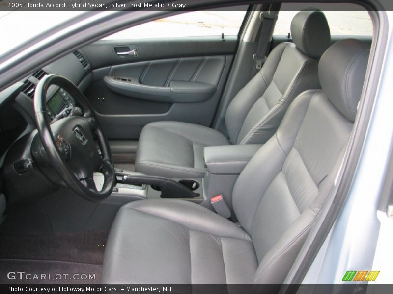 Silver Frost Metallic / Gray 2005 Honda Accord Hybrid Sedan