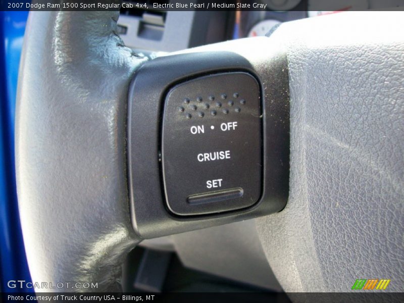 Electric Blue Pearl / Medium Slate Gray 2007 Dodge Ram 1500 Sport Regular Cab 4x4