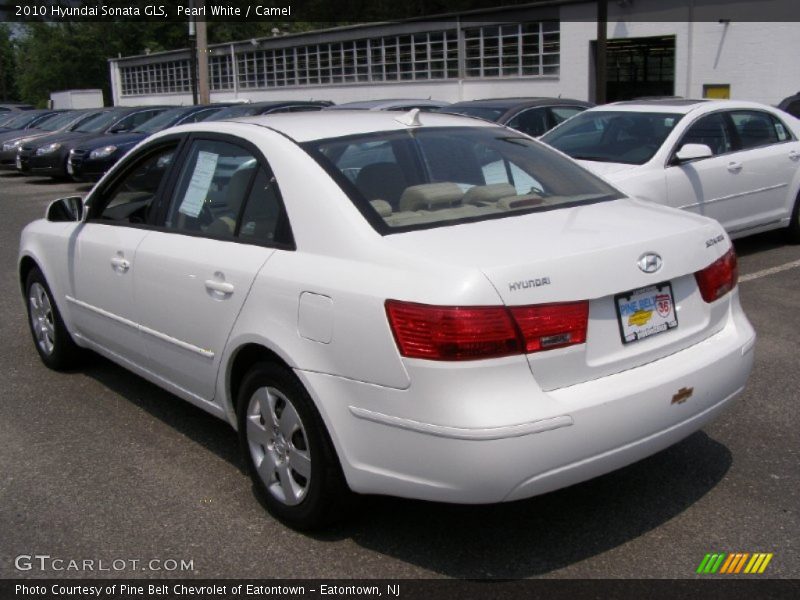 Pearl White / Camel 2010 Hyundai Sonata GLS