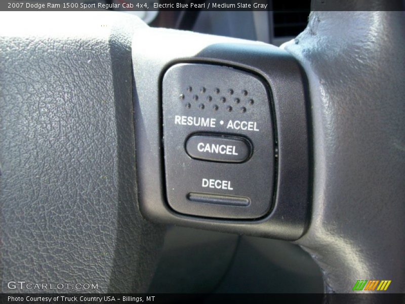 Electric Blue Pearl / Medium Slate Gray 2007 Dodge Ram 1500 Sport Regular Cab 4x4