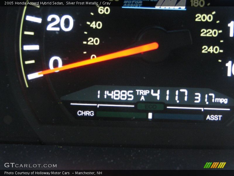 Silver Frost Metallic / Gray 2005 Honda Accord Hybrid Sedan