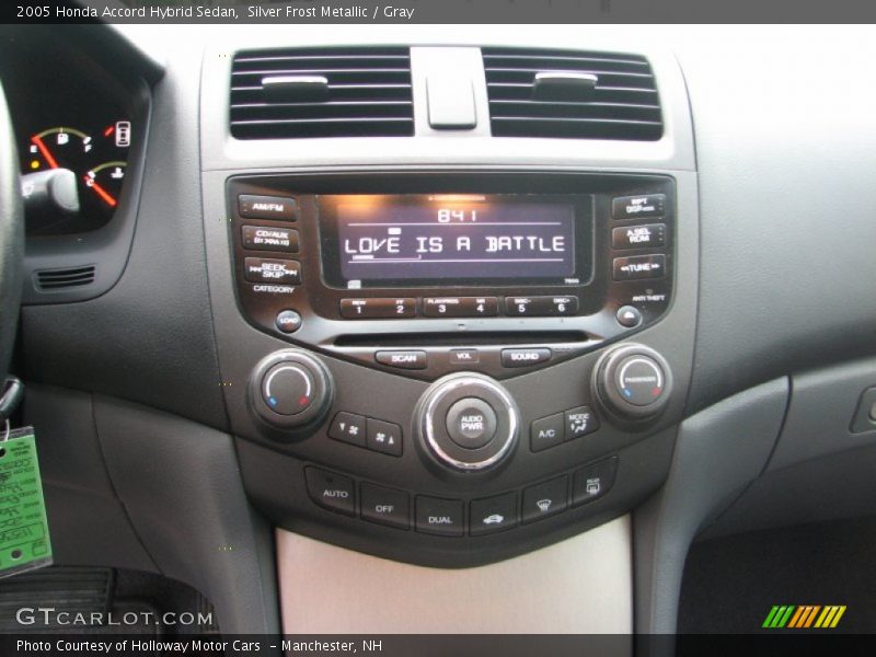 Silver Frost Metallic / Gray 2005 Honda Accord Hybrid Sedan