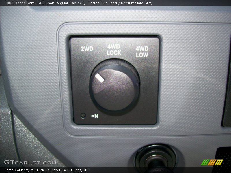 Electric Blue Pearl / Medium Slate Gray 2007 Dodge Ram 1500 Sport Regular Cab 4x4