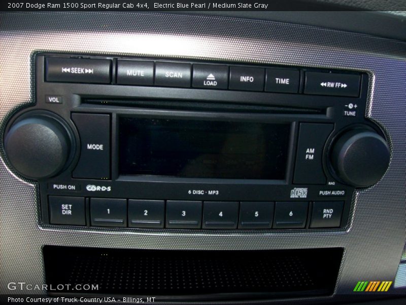 Electric Blue Pearl / Medium Slate Gray 2007 Dodge Ram 1500 Sport Regular Cab 4x4