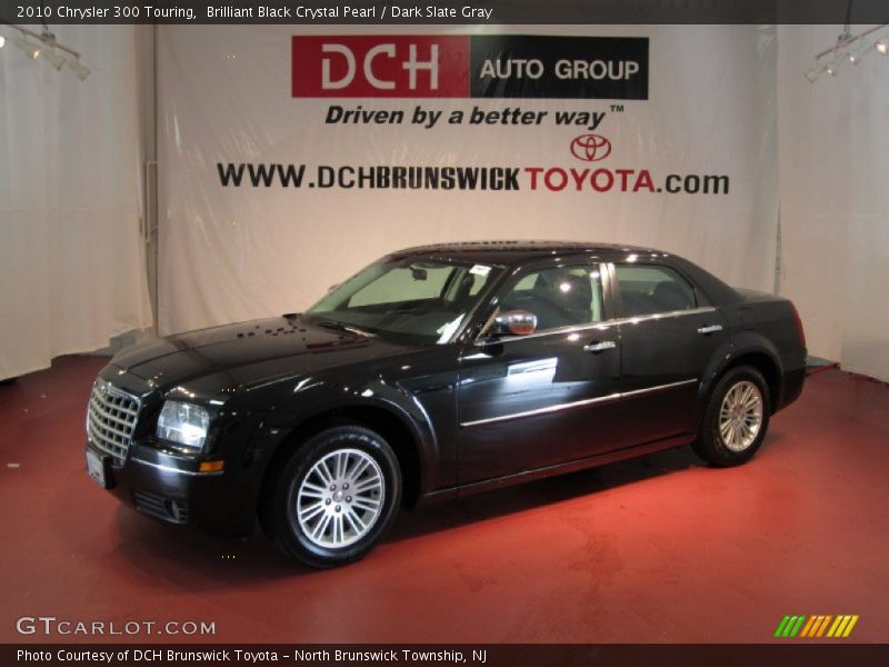 Brilliant Black Crystal Pearl / Dark Slate Gray 2010 Chrysler 300 Touring