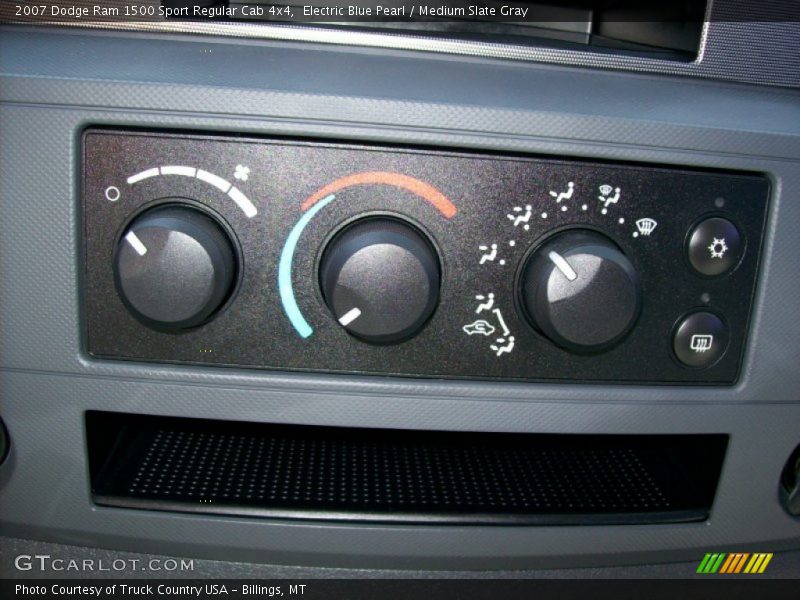 Electric Blue Pearl / Medium Slate Gray 2007 Dodge Ram 1500 Sport Regular Cab 4x4