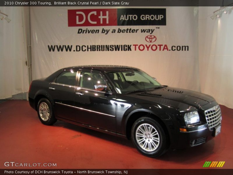 Brilliant Black Crystal Pearl / Dark Slate Gray 2010 Chrysler 300 Touring