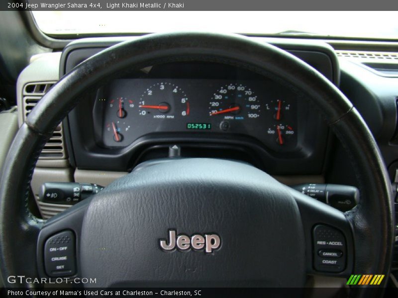 Light Khaki Metallic / Khaki 2004 Jeep Wrangler Sahara 4x4