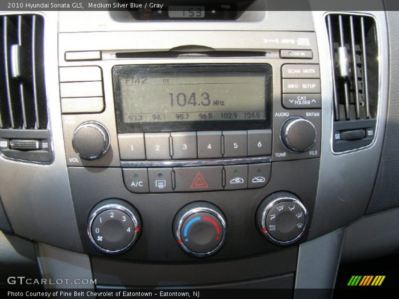 Medium Silver Blue / Gray 2010 Hyundai Sonata GLS