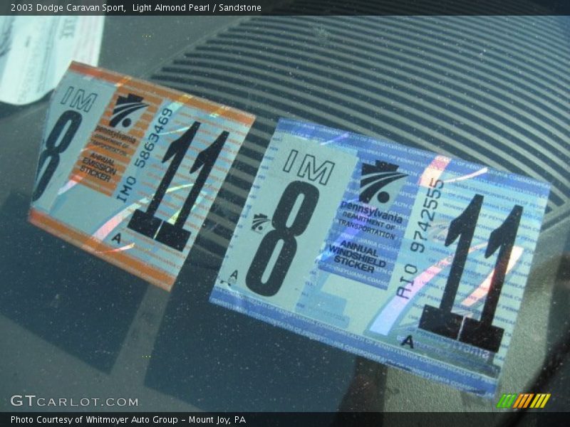 Light Almond Pearl / Sandstone 2003 Dodge Caravan Sport