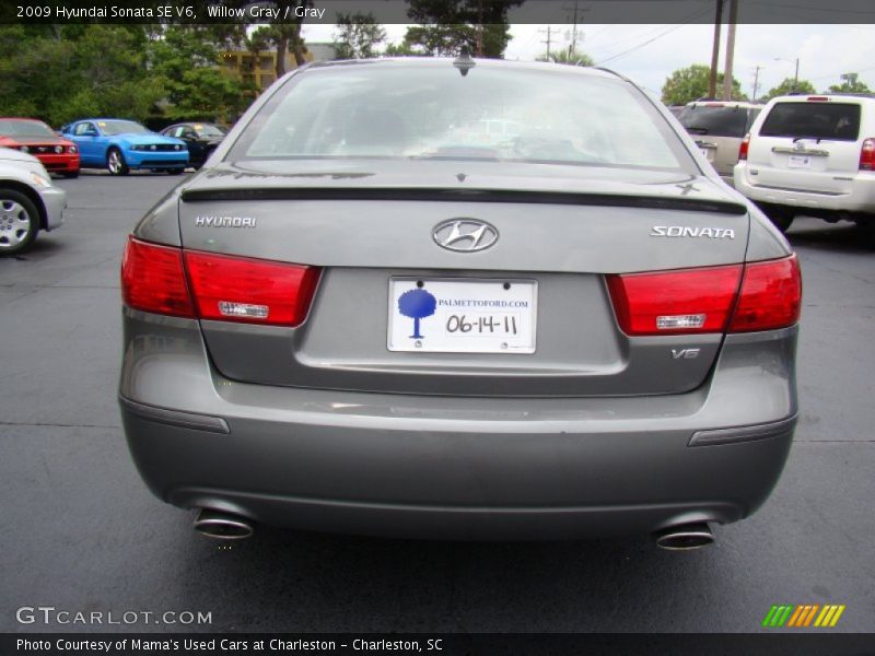 Willow Gray / Gray 2009 Hyundai Sonata SE V6