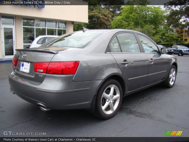 Willow Gray / Gray 2009 Hyundai Sonata SE V6