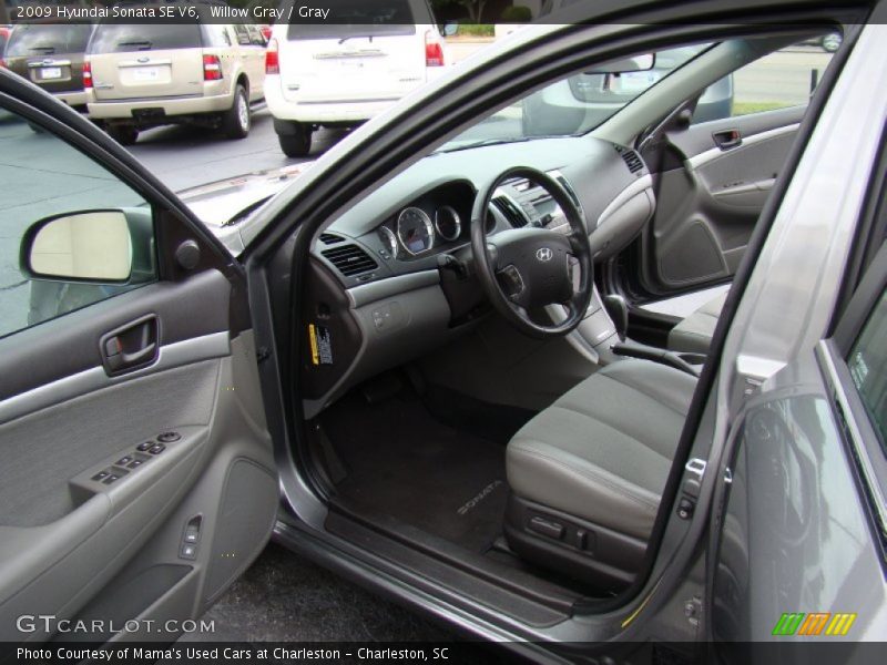 Willow Gray / Gray 2009 Hyundai Sonata SE V6