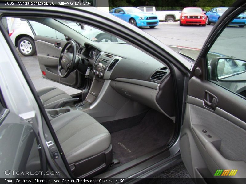 Willow Gray / Gray 2009 Hyundai Sonata SE V6