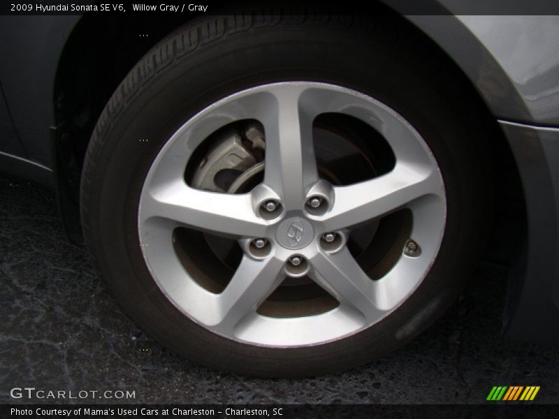 Willow Gray / Gray 2009 Hyundai Sonata SE V6