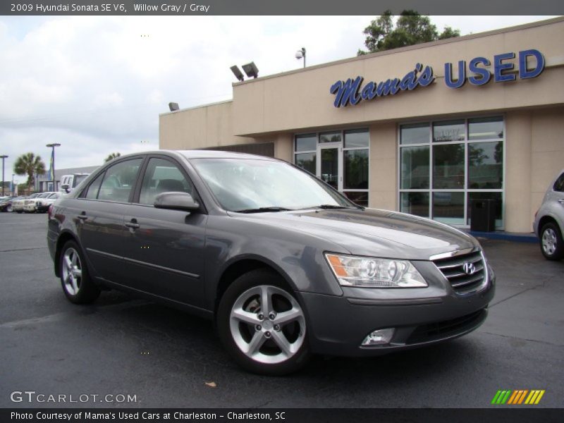 Willow Gray / Gray 2009 Hyundai Sonata SE V6