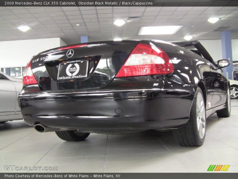 Obsidian Black Metallic / Black/Cappuccino 2009 Mercedes-Benz CLK 350 Cabriolet