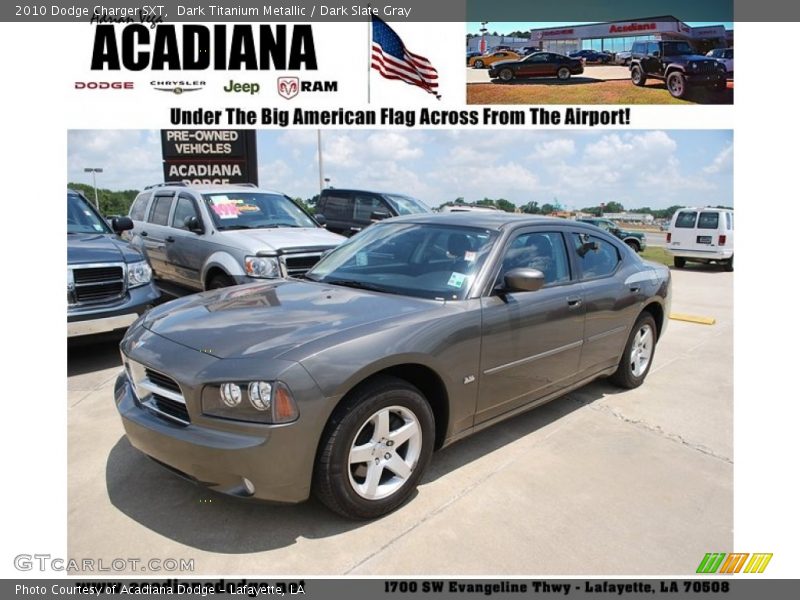 Dark Titanium Metallic / Dark Slate Gray 2010 Dodge Charger SXT