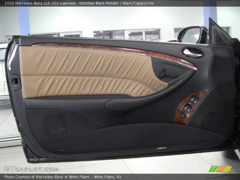 Obsidian Black Metallic / Black/Cappuccino 2009 Mercedes-Benz CLK 350 Cabriolet
