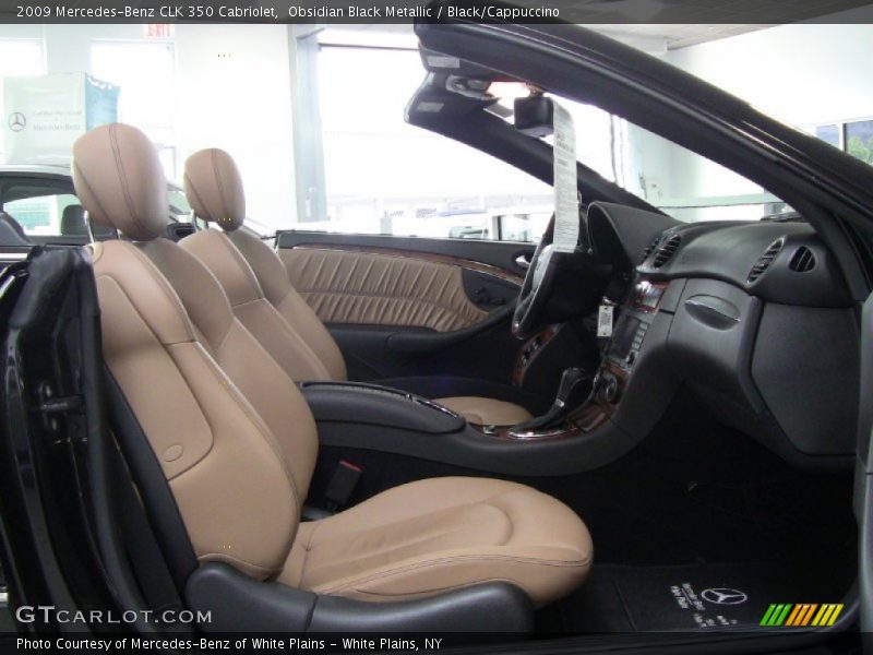 Obsidian Black Metallic / Black/Cappuccino 2009 Mercedes-Benz CLK 350 Cabriolet