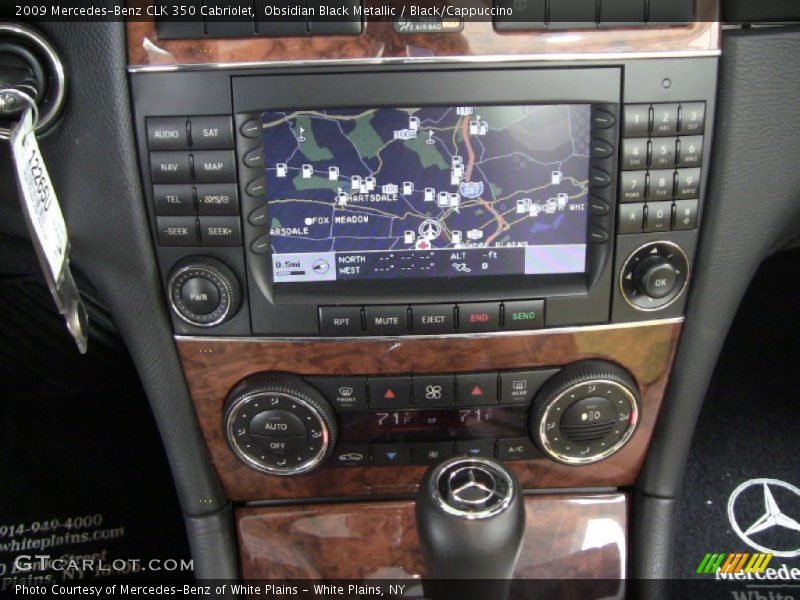 Obsidian Black Metallic / Black/Cappuccino 2009 Mercedes-Benz CLK 350 Cabriolet