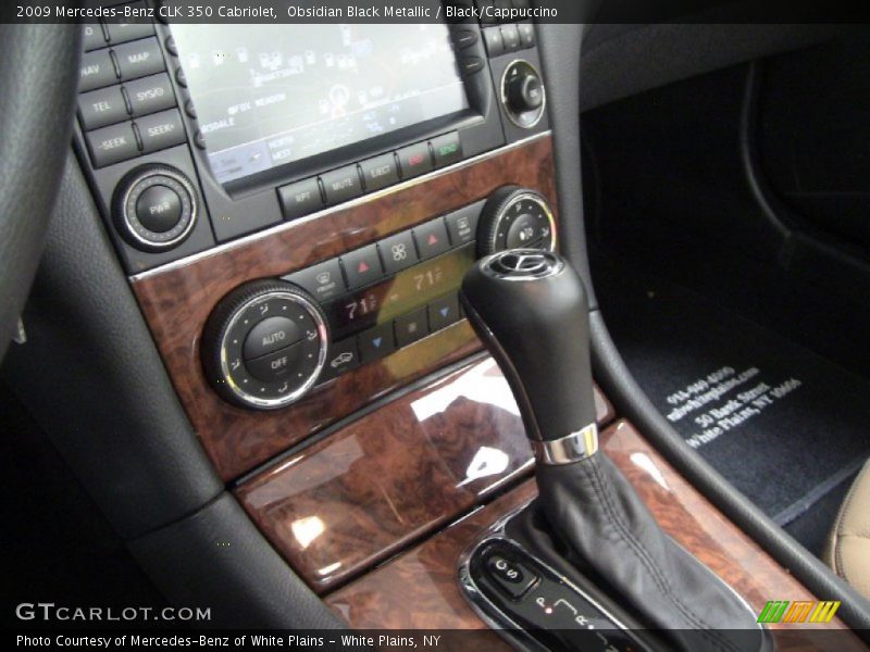 Obsidian Black Metallic / Black/Cappuccino 2009 Mercedes-Benz CLK 350 Cabriolet