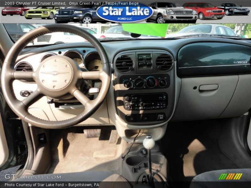 Onyx Green Pearl / Taupe/Pearl Beige 2003 Chrysler PT Cruiser Limited