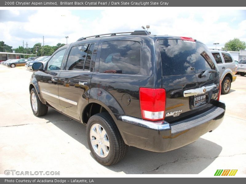 Brilliant Black Crystal Pearl / Dark Slate Gray/Light Slate Gray 2008 Chrysler Aspen Limited