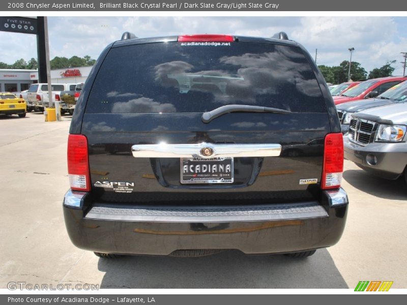 Brilliant Black Crystal Pearl / Dark Slate Gray/Light Slate Gray 2008 Chrysler Aspen Limited