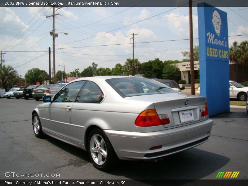 Titanium Silver Metallic / Grey 2003 BMW 3 Series 325i Coupe