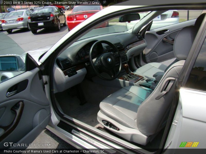 Titanium Silver Metallic / Grey 2003 BMW 3 Series 325i Coupe