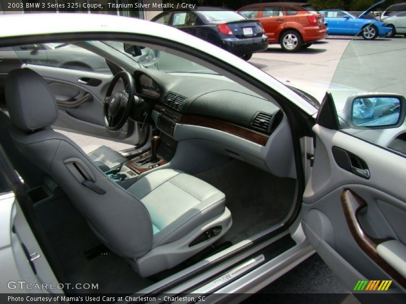 Titanium Silver Metallic / Grey 2003 BMW 3 Series 325i Coupe