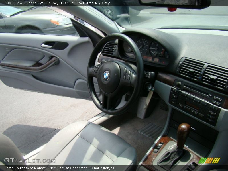 Titanium Silver Metallic / Grey 2003 BMW 3 Series 325i Coupe