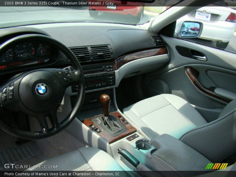 Titanium Silver Metallic / Grey 2003 BMW 3 Series 325i Coupe