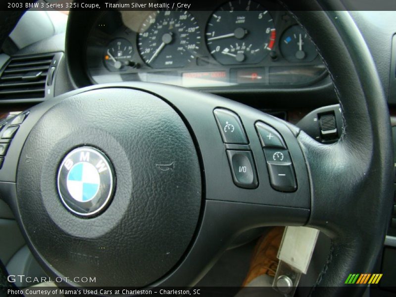 Titanium Silver Metallic / Grey 2003 BMW 3 Series 325i Coupe
