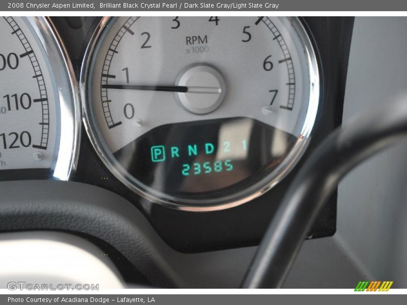 Brilliant Black Crystal Pearl / Dark Slate Gray/Light Slate Gray 2008 Chrysler Aspen Limited