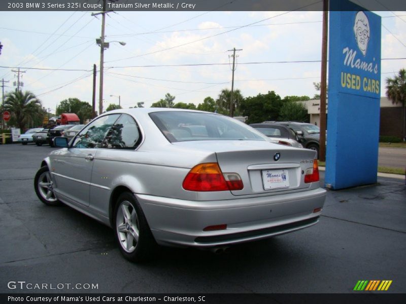 Titanium Silver Metallic / Grey 2003 BMW 3 Series 325i Coupe