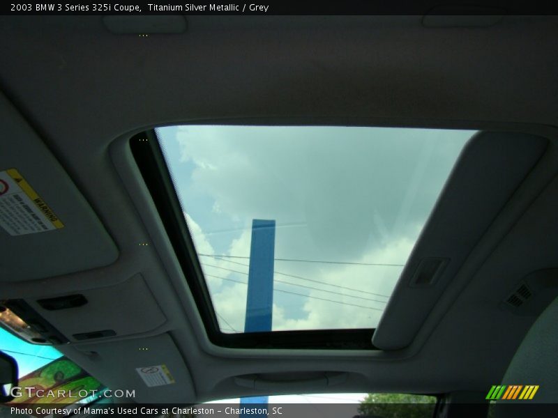 Titanium Silver Metallic / Grey 2003 BMW 3 Series 325i Coupe