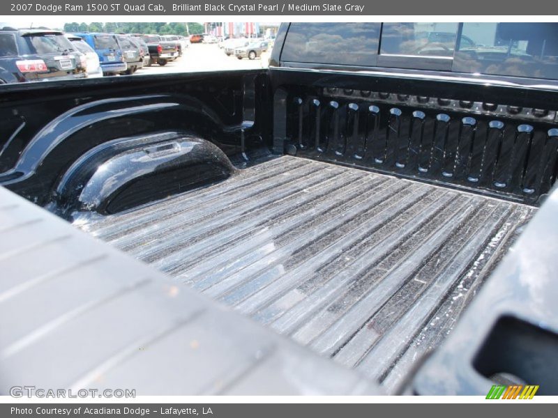 Brilliant Black Crystal Pearl / Medium Slate Gray 2007 Dodge Ram 1500 ST Quad Cab