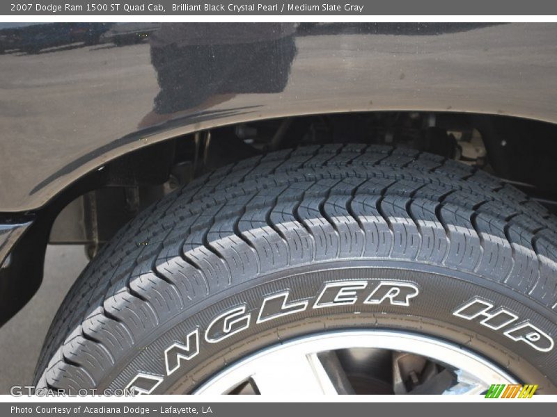 Brilliant Black Crystal Pearl / Medium Slate Gray 2007 Dodge Ram 1500 ST Quad Cab