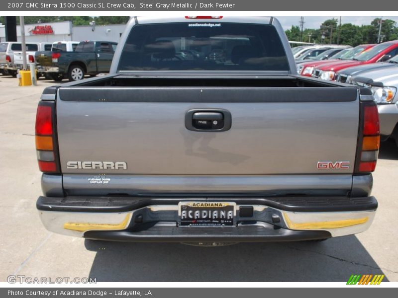 Steel Gray Metallic / Dark Pewter 2007 GMC Sierra 1500 Classic SL Crew Cab