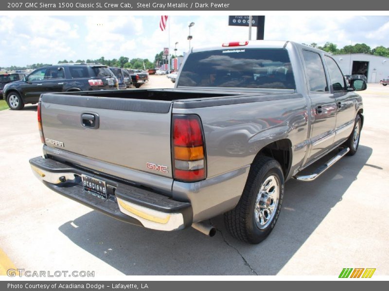 Steel Gray Metallic / Dark Pewter 2007 GMC Sierra 1500 Classic SL Crew Cab