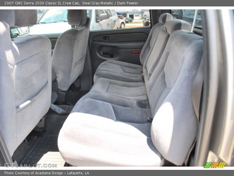 Steel Gray Metallic / Dark Pewter 2007 GMC Sierra 1500 Classic SL Crew Cab